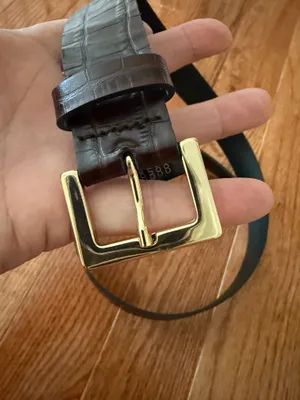New Genuine 100% Bovine Leather Woman’s Belt, Made in Spain, Sz S thumbnail 3