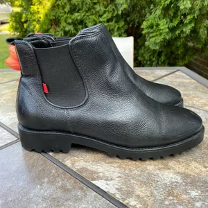 NEW Marc Joseph Black Leather Ave of Americas Chukka Ankle Bootie Size 9.5 Women thumbnail 6