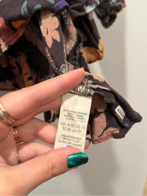 Free People Violet Hill Floral Tunic Mini Dress Size 10 NWOT thumbnail 9
