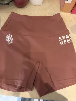 Darc Sport Mauve/Blush Athletic Shorts with White‎ Graphics size XS like new thumbnail 1
