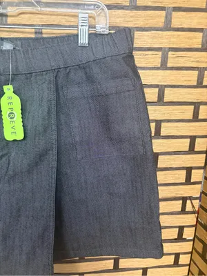 AnyBody black denim skirt size medium thumbnail 4
