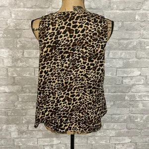Zara Leopard Print Blouse Tank Top thumbnail 4