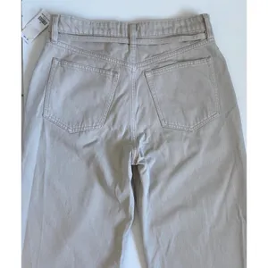 Abercrombie & Fitch The Loose High Rise Jeans Beige Khaki D-Ring Belt 28‎ 6R NWT thumbnail 4