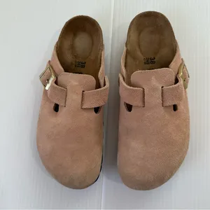 Birkenstock Boston Suede Mules Pink Clay, 7-7.5 (38) thumbnail 12