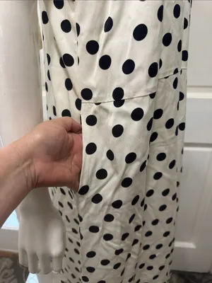 zara cotton polka dot dress limited edition side pocket size medium thumbnail 10
