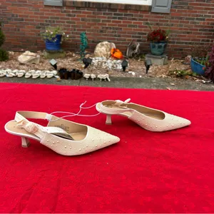 Women's Milan Slingback Heels - A New Day size 8.5 wedding‎ guest pearl summer thumbnail 3