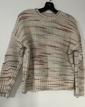 American Eagle Neutral Knit Sweater Small Granola Earthy Minimalist Cozy Outdoor thumbnail 1