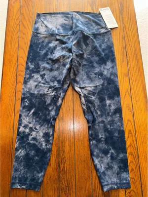 Lululemon Align High Rise 25” Diamond Dye Lunar Rock True Navy DD5R Size 14 NWT thumbnail 3
