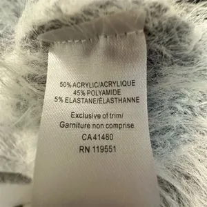 Gentle Fawn Cardigan Acrylic Eyelash Knit Gray Cozy Boho Womens M thumbnail 6