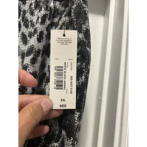 NWT Worthington Plus A-Line Skirt Winter Leopard Sequin Size 2X Lined Stretchy thumbnail 2