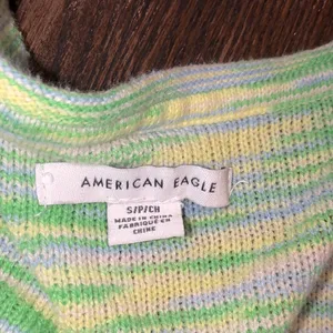 AMERICAN EAGLE green knit boho sweater size small thumbnail 6