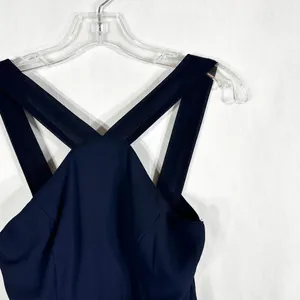 Lulus‎ Small Dress Navy Blue Maxi Floor Length Sleeveless Chiffon Zip Lined 184 thumbnail 6
