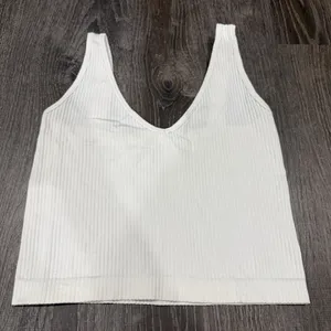 Free People White Solid Rib Brami thumbnail 3
