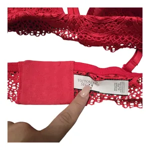 Victoria's Secret Red Lace Bralette Size: XL thumbnail 5