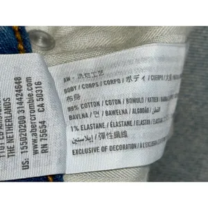 Abercrombie & Fitch Curve Love Mom High Rise Blue Denim Distressed Jeans Sz 27 4 thumbnail 4