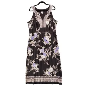 Rabbit Rabbit Rabbit Womens Maxi Dress Size 18W Dark Romantic‎ Dark thumbnail 2