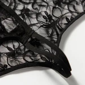 Black Halter neck backless strappy Teddy Lingerie. New. Size Medium thumbnail 10