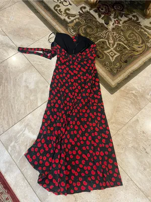 STAUD Lucca Midi Dress with Red Tomato Print thumbnail 3