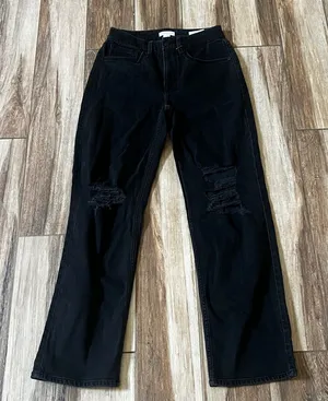 Good American black denim jeans thumbnail 1