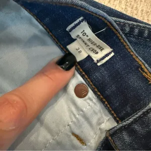 Madewell High Rise Button Fly Skinny Crop Jeans Dark Wash 28 thumbnail 4