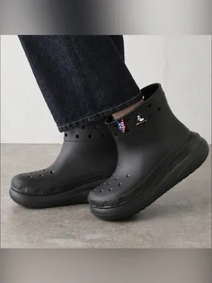 Crocs Unisex Crush Ankle Boots M6 / W 8 With Charms thumbnail 2