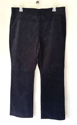 Soft Surroundings Black Ribbed Corduroy Bootcut Pants thumbnail 1