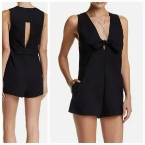 Free People Tie Front Romper thumbnail 3