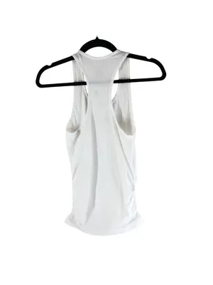 Quince Womens Seamless Ruched Racerback Tank Top White XS thumbnail 5