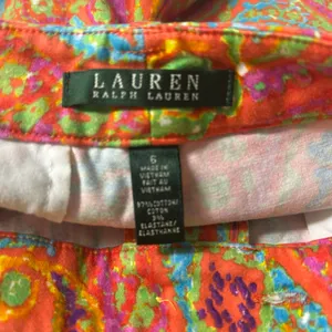 LRL Ralph Lauren colorful shorts size 6 preppy Beachy thumbnail 4