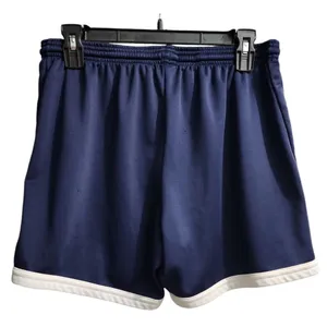 Nike Women's Navy Blue Athletic‎ Shorts with White Trim Comfortable Sporty M thumbnail 2