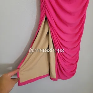 Miss Circle Pink Ruch Maxi Skirt thumbnail 6