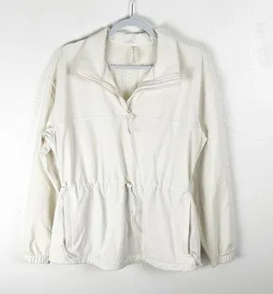 OUTDOOR VOICES Long Sleeves Cinched Drawstring Waist Pockets Jacket, Size Large thumbnail 1
