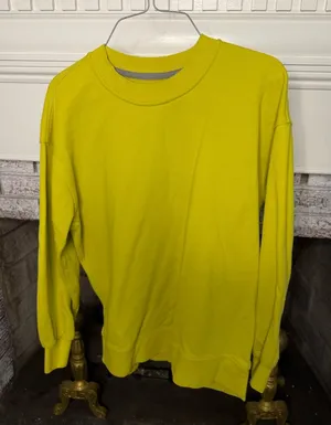 Lululemon Perfectly Oversized Crew Yellow Serpentine Sweatshirt Oversized thumbnail 1