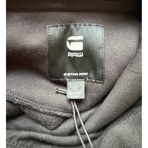 G-Star RAW Black Logo Hoodie Sweatshirt Dress NWT Women’s Extra Small Streetwear thumbnail 5