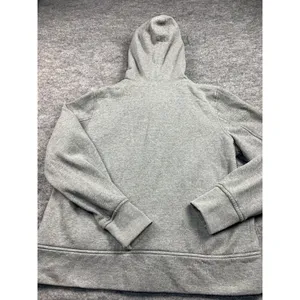 OP XL Hooded Sweatshirt Jacket Faux Fur Gray Full Zip Hooks Womens Long Sleeve‎ thumbnail 2
