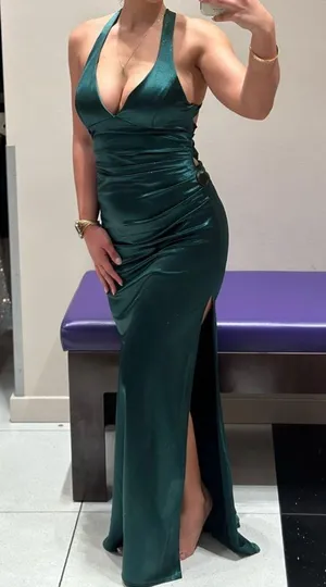 Windsor Bella Formal Glitter Satin Mermaid Dress thumbnail 3