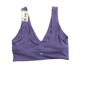 Lululemon Align V-Neck Bra *Light Support, A/B Cup - Dark Lavender Size 8 thumbnail 4