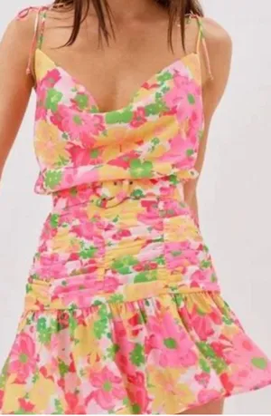 For Love & Lemons Mini Dress Floral thumbnail 1