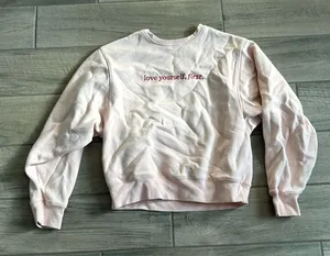 Brunette the label love yourself first pullover sweatshirt Pink Size undefined thumbnail 1