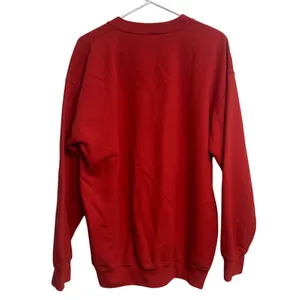 Gildan Y2K Red Santa Claus Christmas‎ Holiday Crewneck Grandma Sweater Size L thumbnail 2