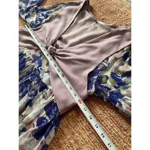 Free People Alice Vested Layered Dress Floral Purple Size SP thumbnail 5