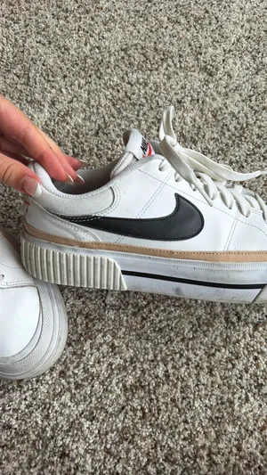 Nike Court Legacy Lift White Hemp Black DM7590-100 Women's Size 10.5 thumbnail 6