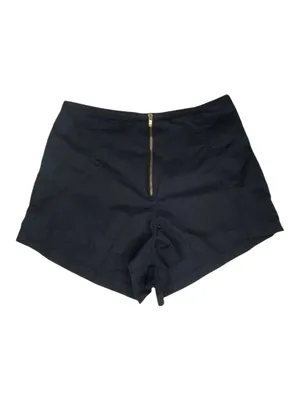 One Teaspoon ✌︎︎ High Waist Exposed Zip Front Lightweight Shorts ✌︎︎ Black XXS thumbnail 6