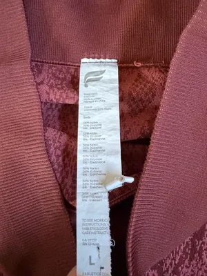 Fabletics Burgundy Snakeskin Leggings – Size L thumbnail 4