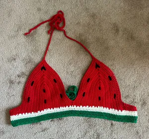 Forever 21 Watermelon Crochet Top thumbnail 1