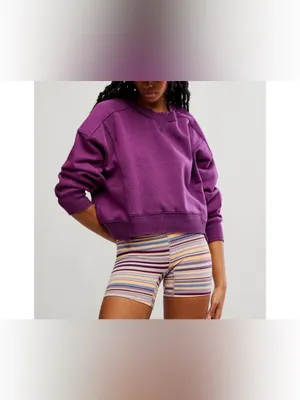 NWOT Free People FP Movement Intercept Pullover - Champion Purple - Small thumbnail 9