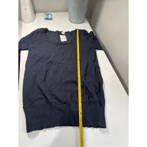 New w tags J Crew Factory Stone Blue Knit Sweater with Pockets Size M‎ thumbnail 5