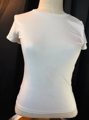Hollister White Short Sleeve Crewneck Slim Fit Long T-Shirt Small S thumbnail 1