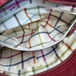 y2k COACH Legacy Red Crossbody Shoulder Bag thumbnail 10