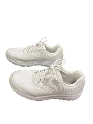 Brooks Addiction womens white leather casual walking sneakers sz 11B SKU 10-706 thumbnail 4